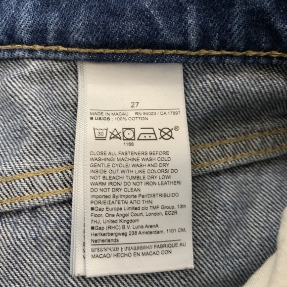 Banana Republic High-Rise Rigid Bow Jeans women's 27 Barrel Jeans Medium Wash - Picture 14 of 15